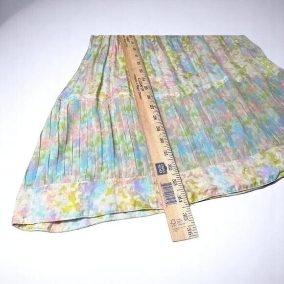 Kimchi Blue Watercolor Pastel Pleated Mini Dress – Size M – Dreamy Cottagecore - Picture 12 of 13